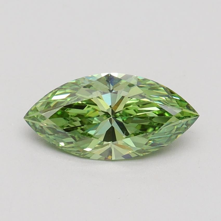 1.01 Ct. Fancy Vivid Green Marquise Lab Grown Diamond