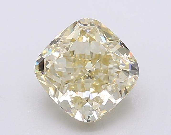 1.52 Ct. Fancy Light Yellow Cushion Lab Grown Diamond