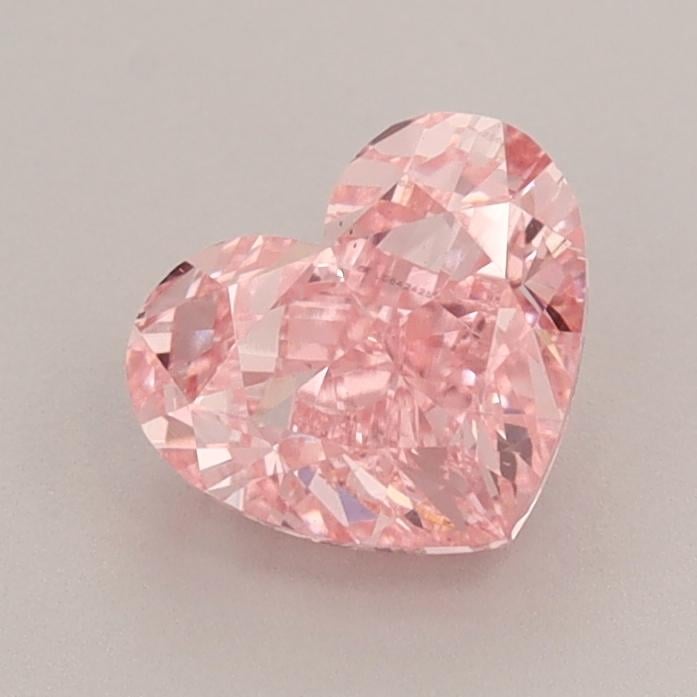 1.29 Ct. Fancy Vivid  Pink Heart Lab Grown Diamond