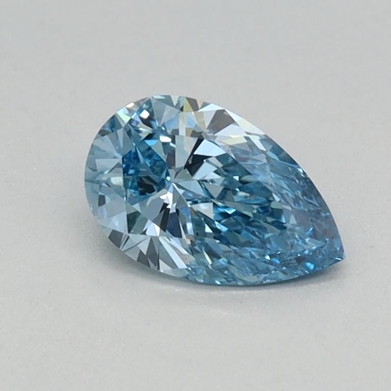 0.37 Ct. Fancy Vivid Blue Pear Lab Grown Diamond