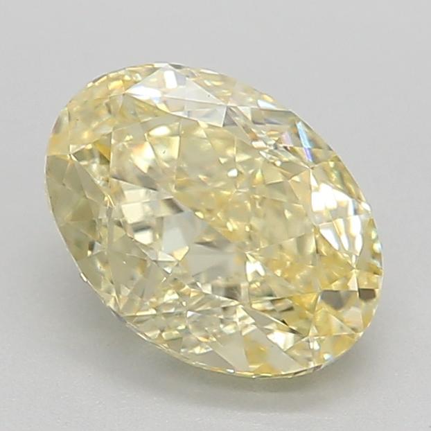 1.12 Ct. Fancy Intense Yellow Oval Lab Grown Diamond