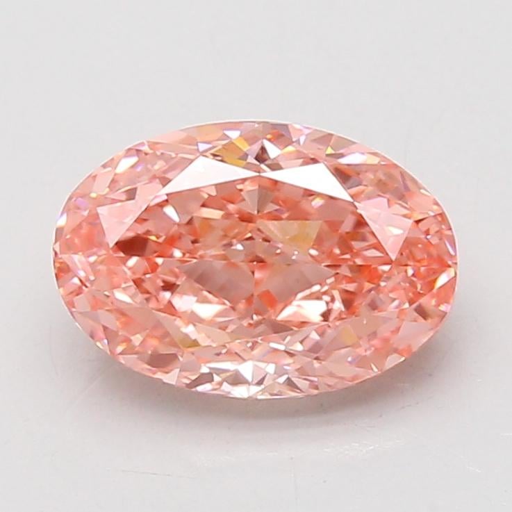 2.54 Ct. Fancy Vivid Pink Oval Lab Grown Diamond
