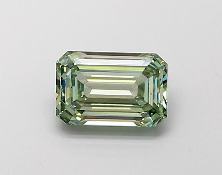 1.10 Ct. Fancy Vivid  Green Emerald Lab Grown Diamond