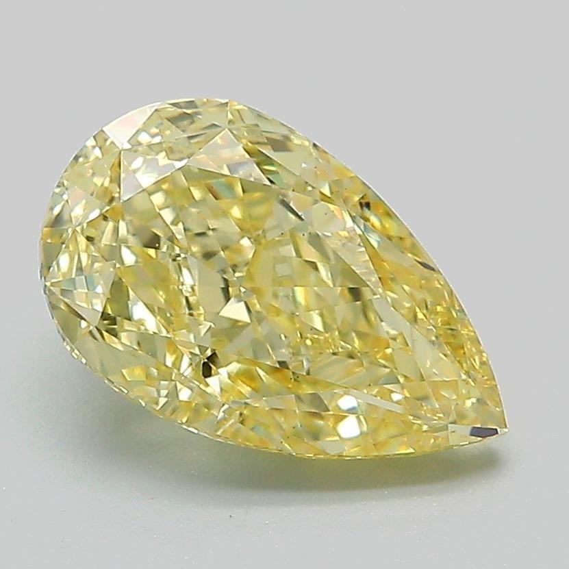 2.28 Ct. Fancy Intense Yellow Pear Lab Grown Diamond