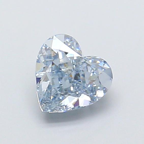 1.02 Ct. Fancy Intense  Blue Heart Lab Grown Diamond