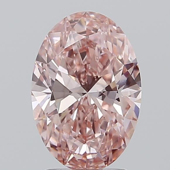 2.09 Ct. Fancy Vivid Pink Oval Lab Grown Diamond
