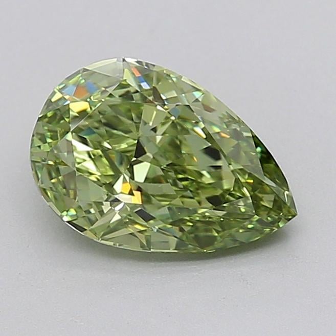 2.08 Ct. Fancy Vivid  Green Pear Lab Grown Diamond