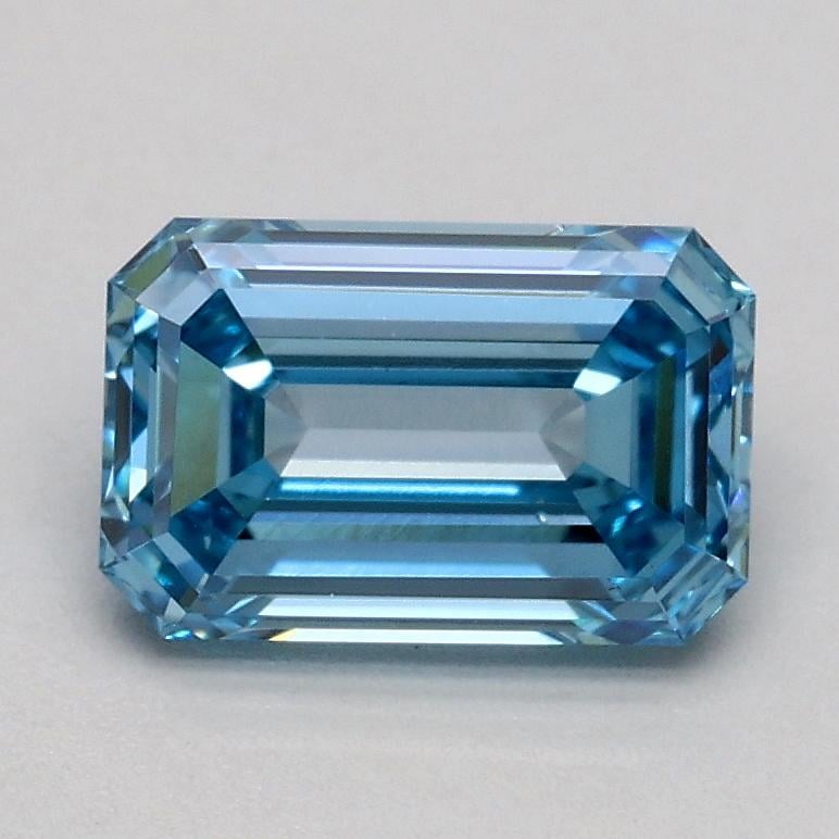 1.01 Ct. Fancy Intense Blue Emerald Lab Grown Diamond