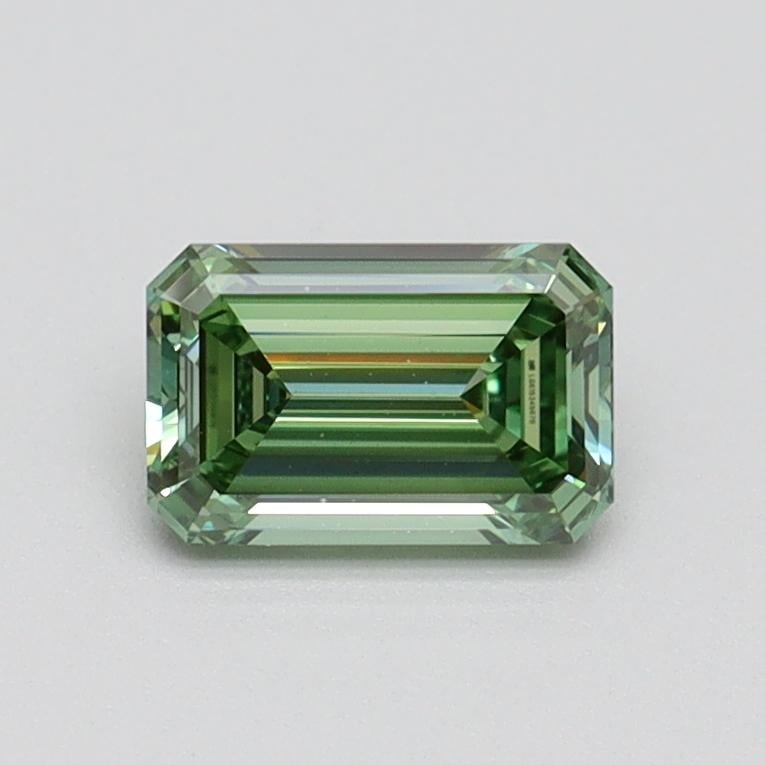 0.67 Ct. Fancy Intense Green Emerald Lab Grown Diamond