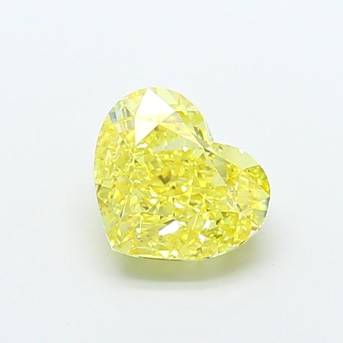 2.63 Ct. Fancy Vivid  Yellow Heart Lab Grown Diamond
