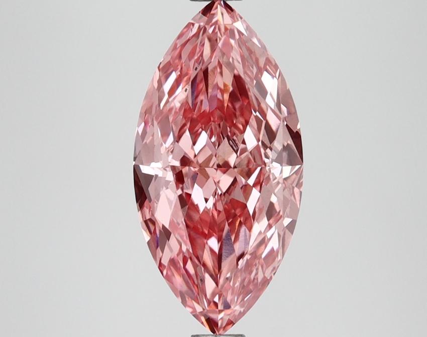 2.54 Ct. Fancy Vivid Blue Marquise Lab Grown Diamond