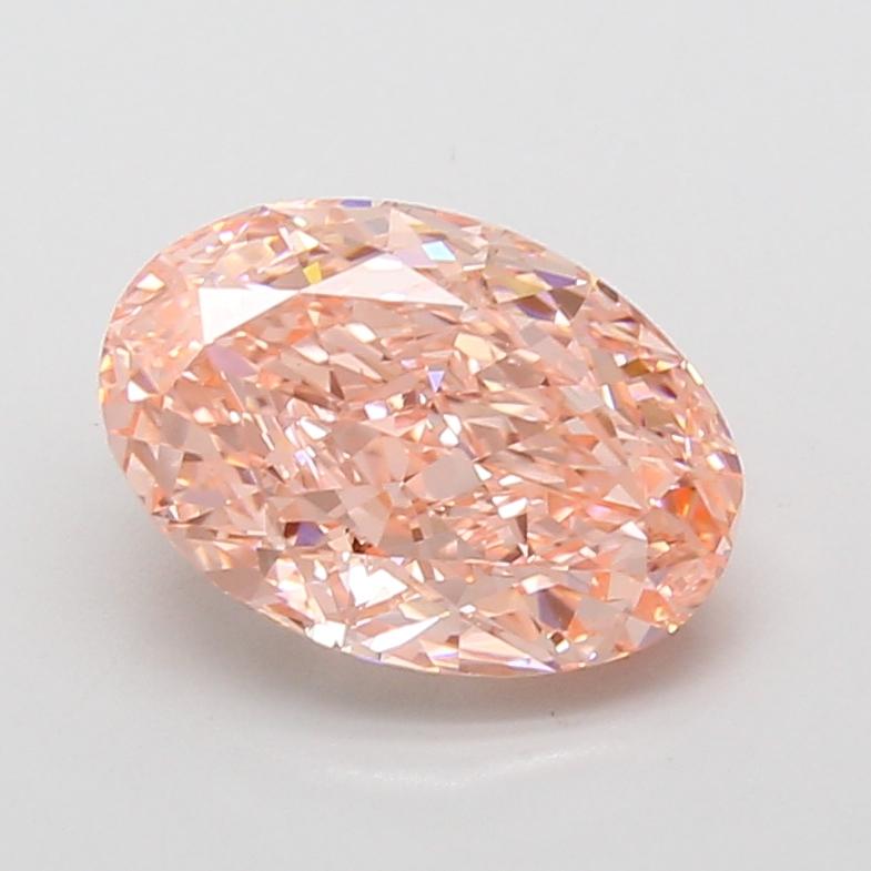 2.54 Ct. Fancy Vivid Pink Oval Lab Grown Diamond