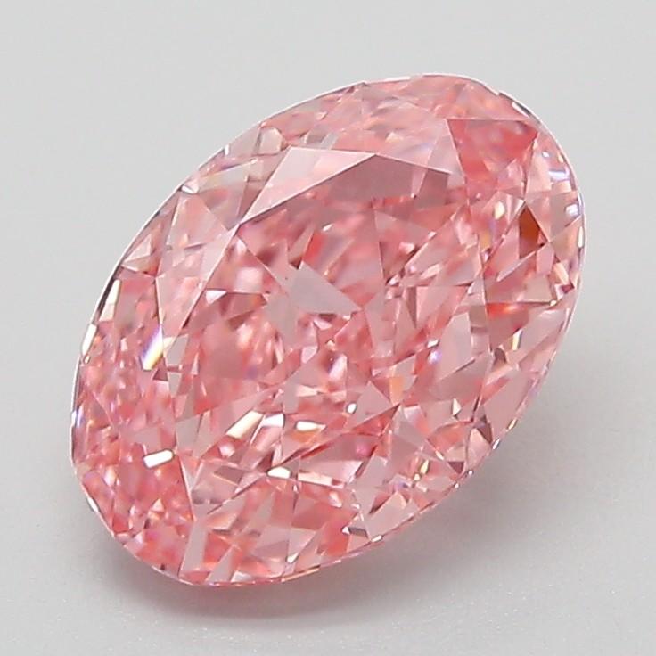 2.01 Ct. Fancy Vivid Pink Oval Lab Grown Diamond
