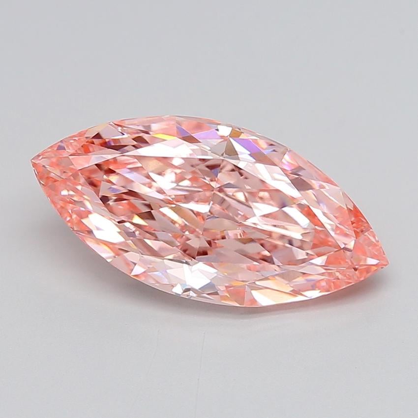 5.01 Ct. Fancy Vivid  Pink Marquise Lab Grown Diamond