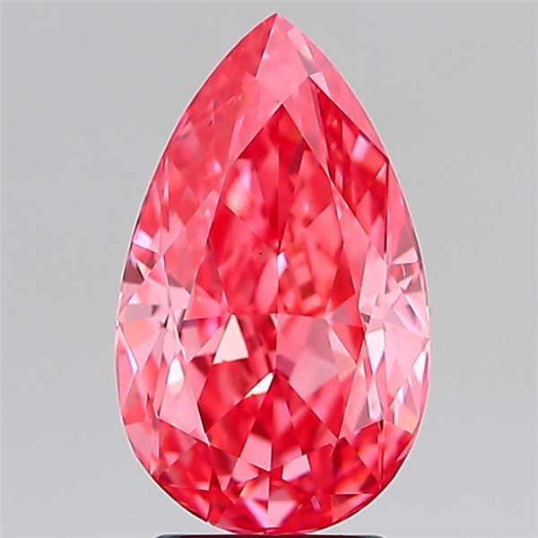 3.04 Ct. Fancy Vivid Pink Pear Lab Grown Diamond