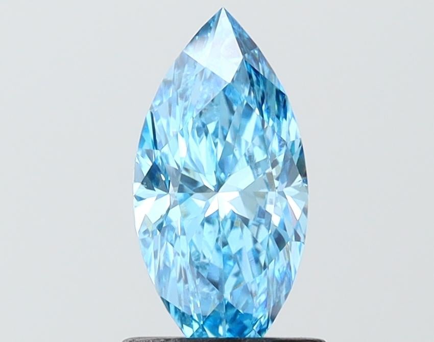 1.02 Ct. Fancy Vivid Blue Blue Marquise Lab Grown Diamond