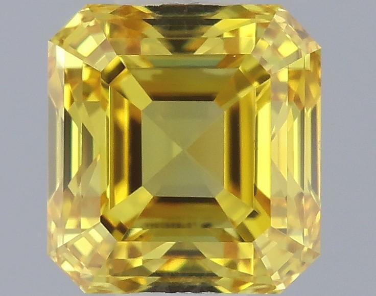 0.52 Ct. Fancy Vivid Yellow Emerald Lab Grown Diamond