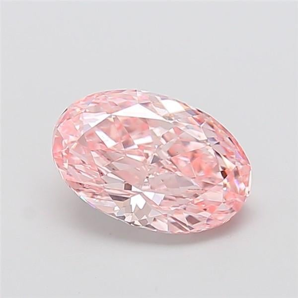 2.51 Ct. Fancy Vivid Pink Oval Lab Grown Diamond