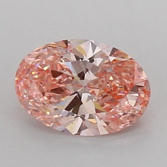 0.95 Ct. Fancy Vivid Pink Oval Lab Grown Diamond