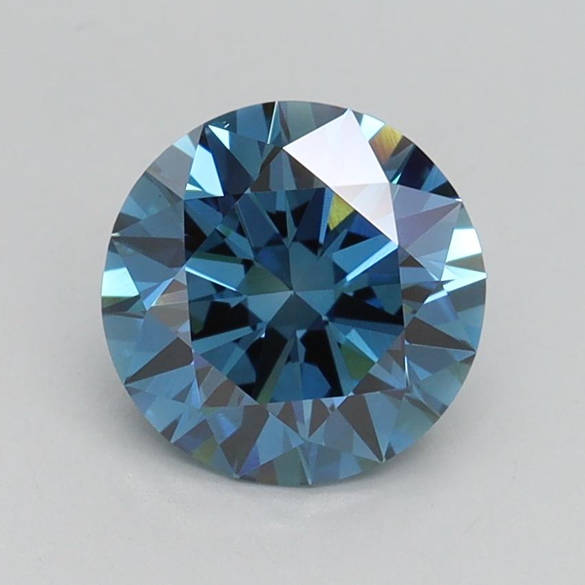 1.5 Ct. Fancy Vivid Blue Round Lab Grown Diamond