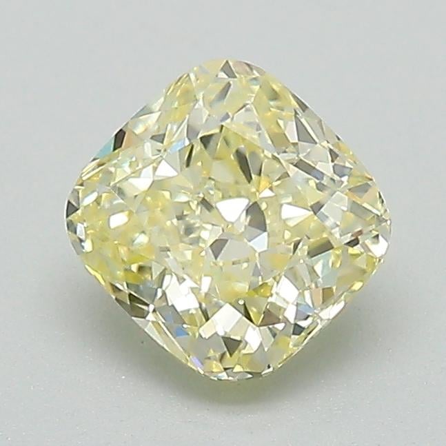 1.03 Ct. Fancy Light Yellow Cushion Lab Grown Diamond