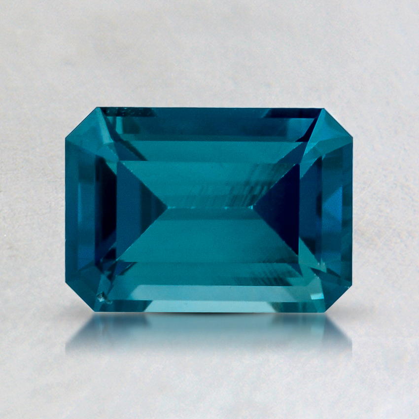 7x5mm Teal Emerald Cut Sapphire