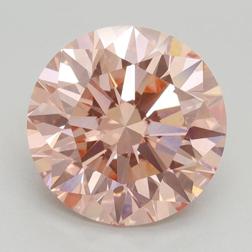 3.50 Ct. Fancy Intense Pink Round Lab Grown Diamond