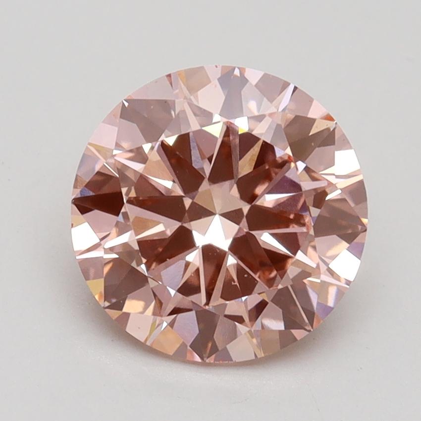2.00 Ct. Fancy Intense Pink Round Lab Grown Diamond