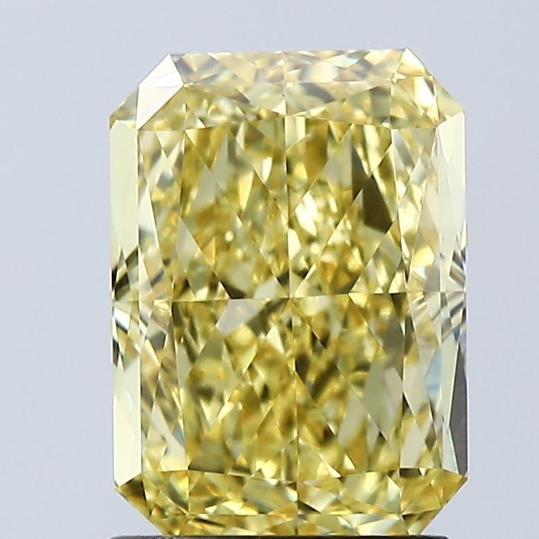 2.07 Ct. Fancy Vivid Yellow Radiant Lab Grown Diamond
