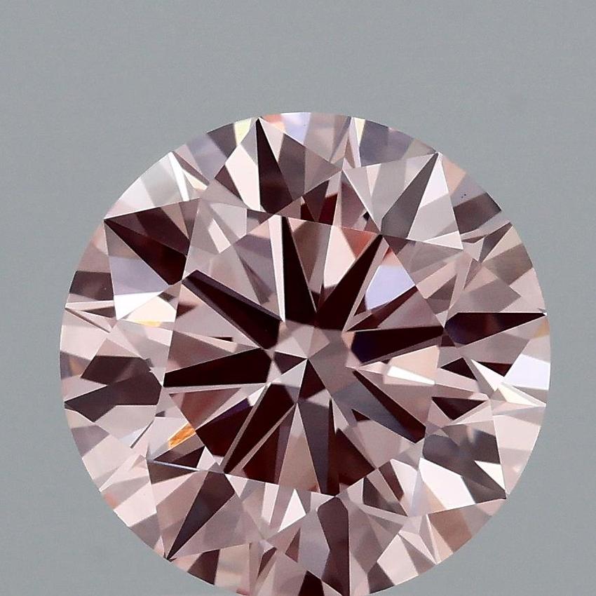 3.05 Ct. Fancy Intense Pink Round Lab Grown Diamond