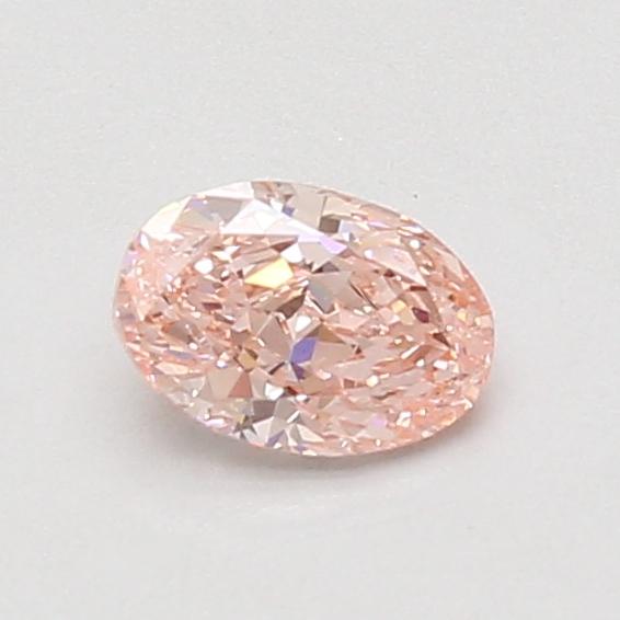 0.58 Ct. Fancy Vivid Pink Oval Lab Grown Diamond