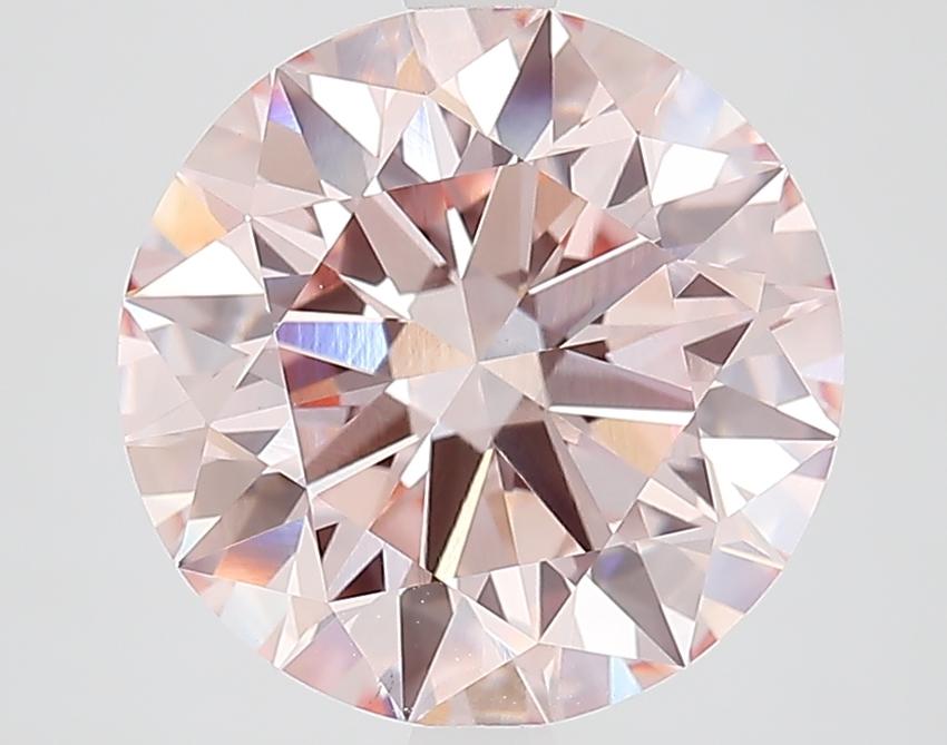 4.38 Ct. Fancy Intense Pink Round Lab Grown Diamond