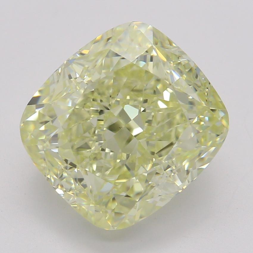3.01 Ct. Fancy Light Yellow Cushion Diamond