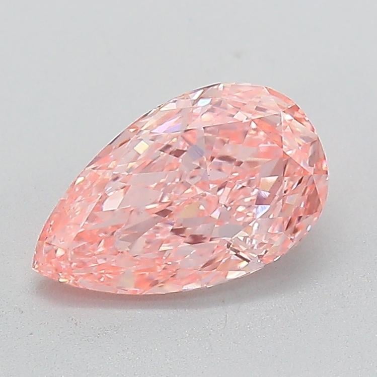 1.58 Ct. Fancy Vivid  Pink Pear Lab Grown Diamond