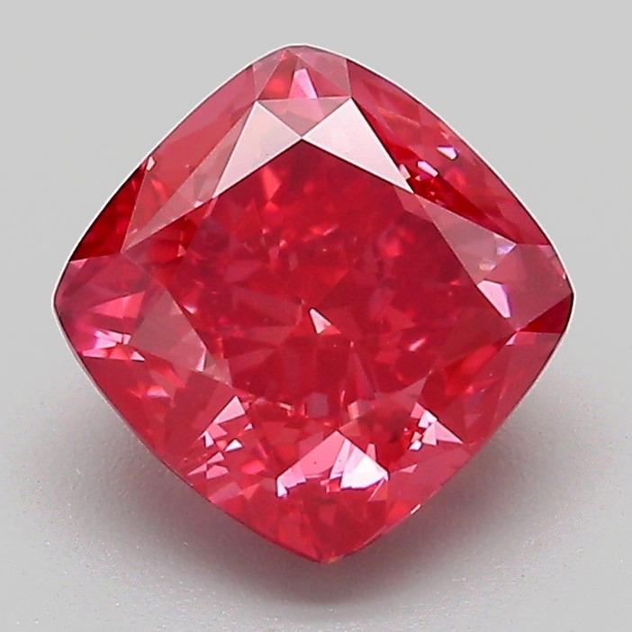 2.04 Ct. Fancy Vivid Pink Cushion Lab Grown Diamond