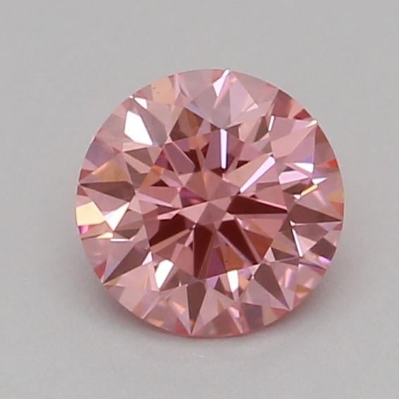 0.31 Ct. Fancy Vivid Pink Round Lab Grown Diamond