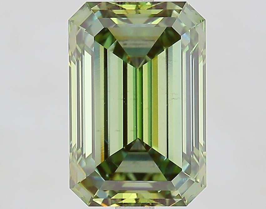 4.08 Ct. Fancy Vivid Green Emerald Lab Grown Diamond