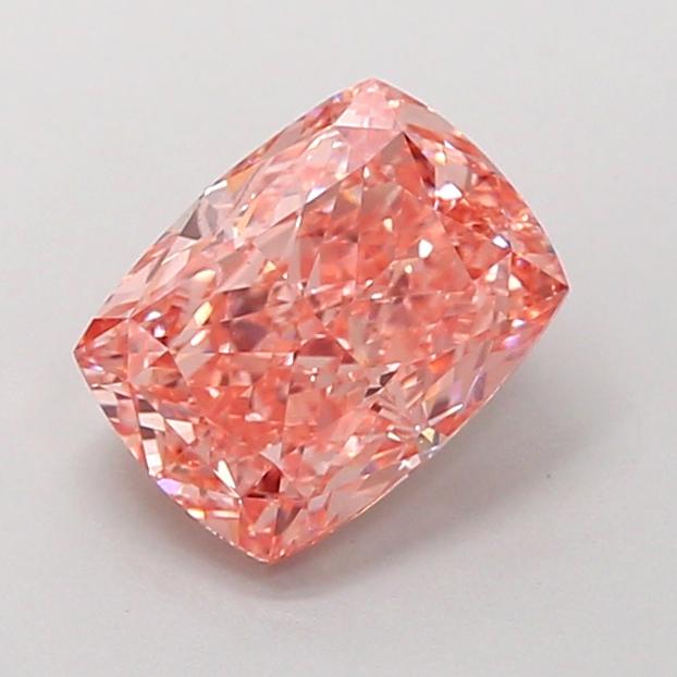 1.81 Ct. Fancy Intense  Pink Cushion Lab Grown Diamond