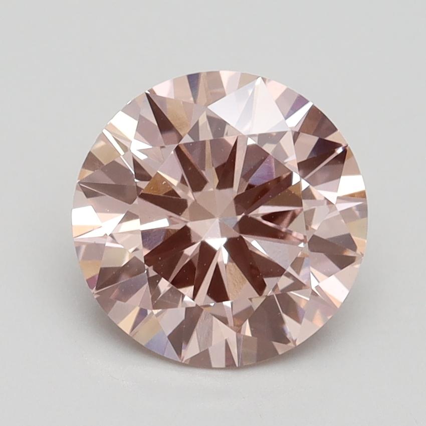 2.01 Ct. Fancy Intense Pink Round Lab Grown Diamond