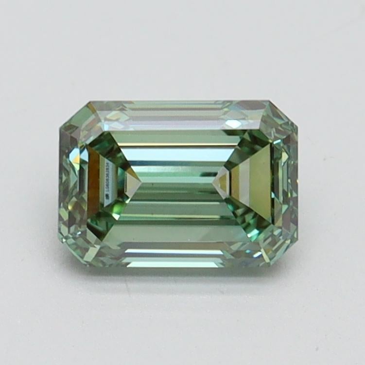 1.01 Ct. Fancy Vivid Pacific Green Emerald Lab Grown Diamond