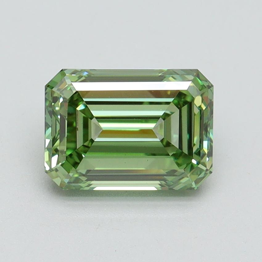 1.52 Ct. Fancy Vivid Green Emerald Lab Grown Diamond