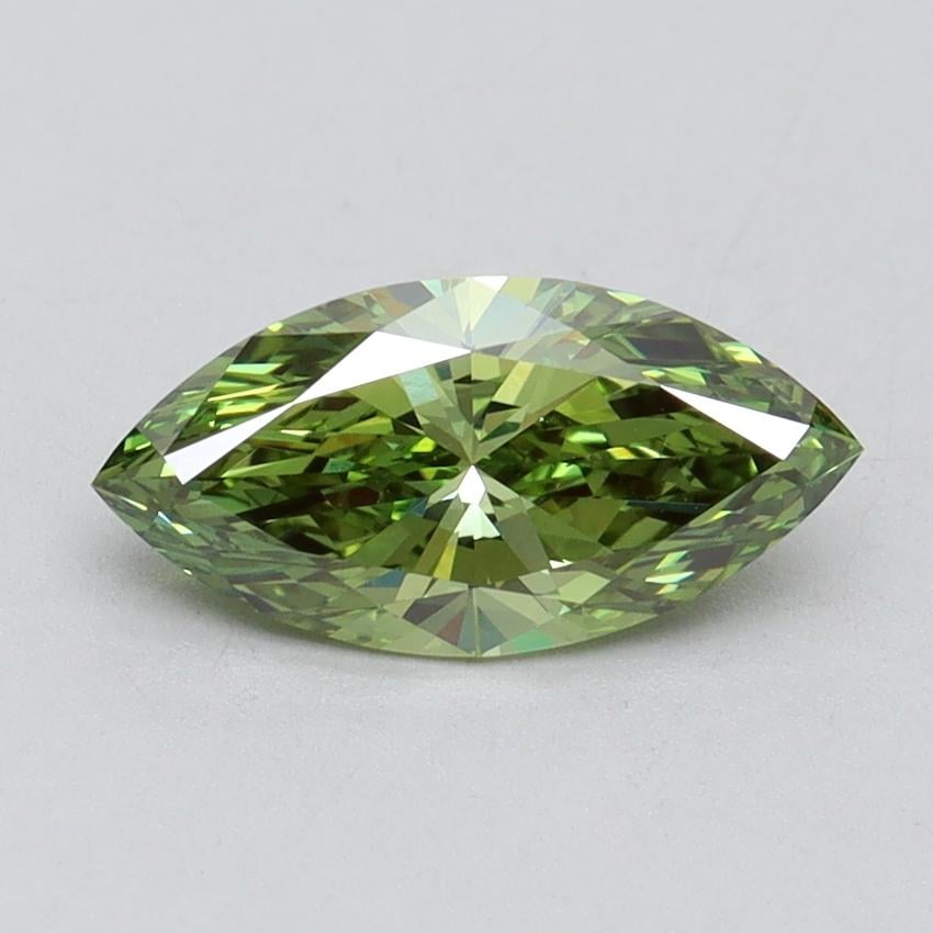 1.06 Ct. Fancy Vivid Green Marquise Lab Grown Diamond