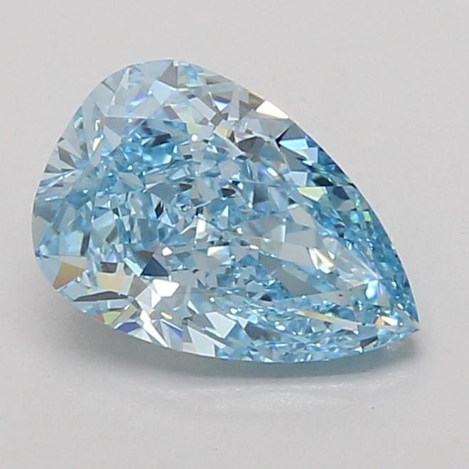 2.01 Ct. Fancy Vivid Blue Pear Lab Grown Diamond