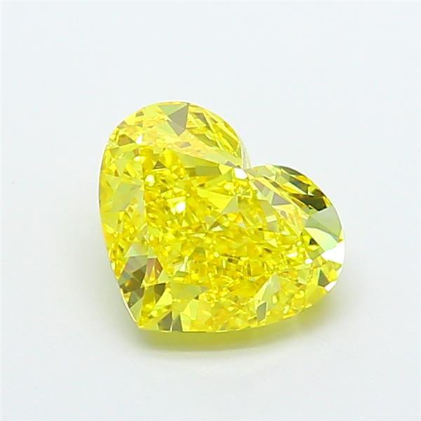 2.73 Ct. Fancy Vivid Yellow Heart Lab Grown Diamond
