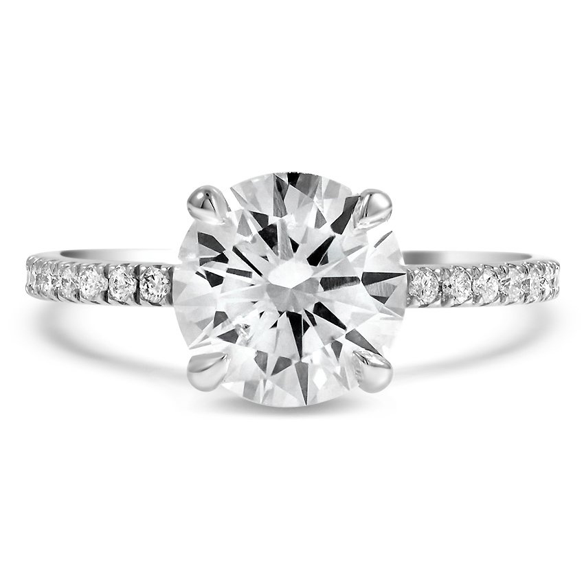 pave wrap diamond engagement ring