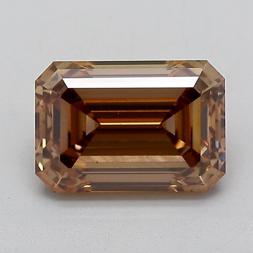 3.05 Ct. Fancy  Brown Emerald Lab Grown Diamond