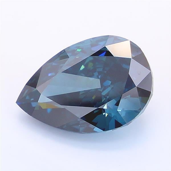 3.74 Ct. Fancy Deep Blue Pear Lab Grown Diamond