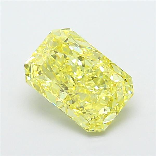 2.63 Ct. Fancy Yellow Radiant Lab Grown Diamond