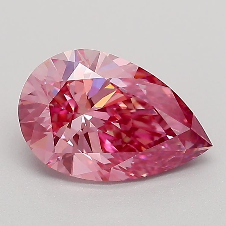 1.15 Ct. Fancy Purplish Red Pear Lab Grown Diamond