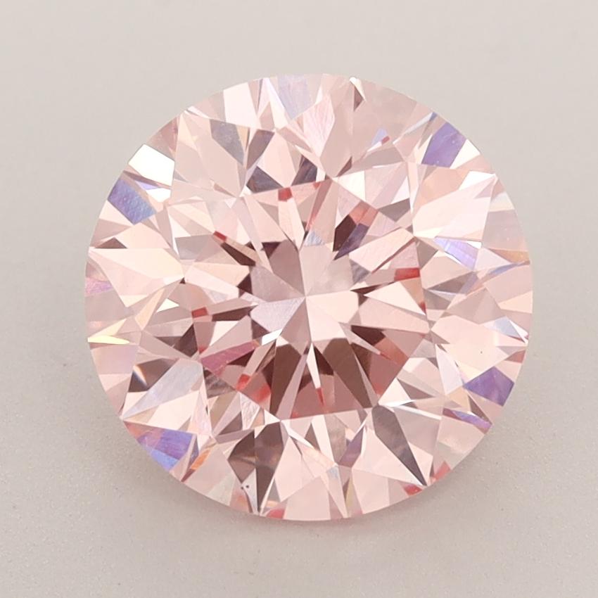 2.74 Ct. Fancy Intense  Pink Round Lab Grown Diamond